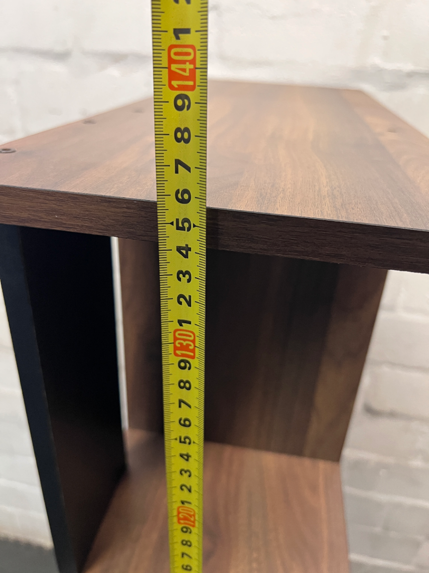 Modern Geometric Staggered Display Shelf — Good Used Condition