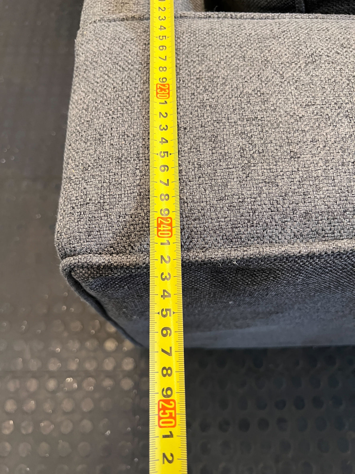 Modern Grey 2-Seater Sofa - cat scratches on the arms