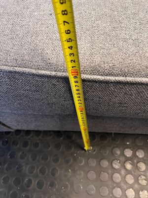 Modern Grey 2-Seater Sofa - cat scratches on the arms