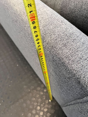 Modern Grey 2-Seater Sofa - cat scratches on the arms