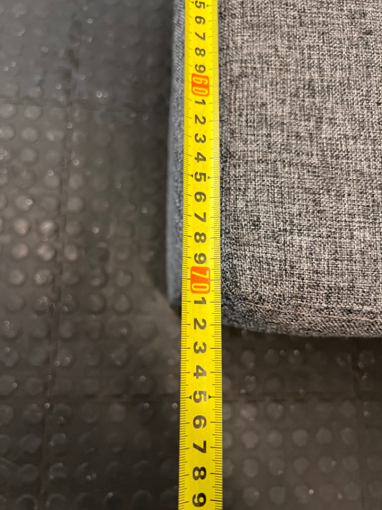 Modern Grey Armless Fabric Armchair with Chrome Legs - 2ndhandwarehouse.com