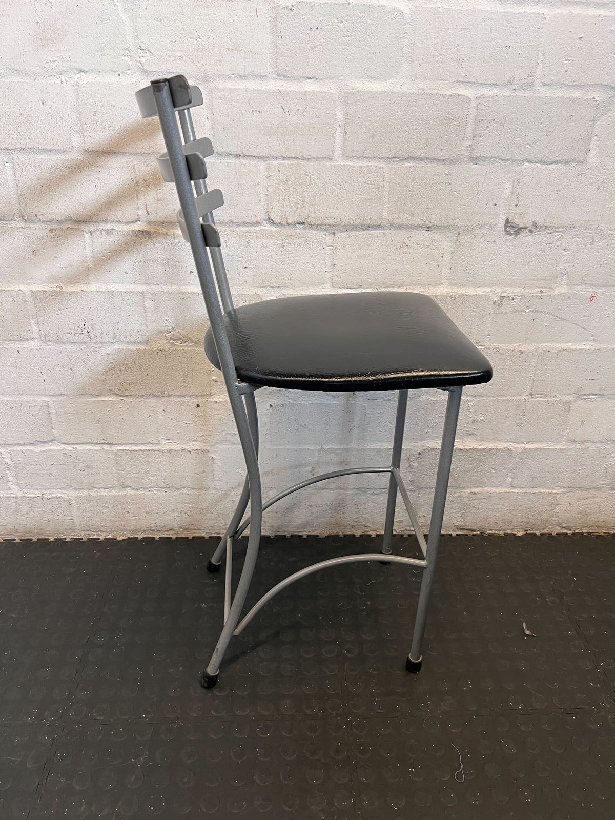 Modern Grey & Black Bar Stool