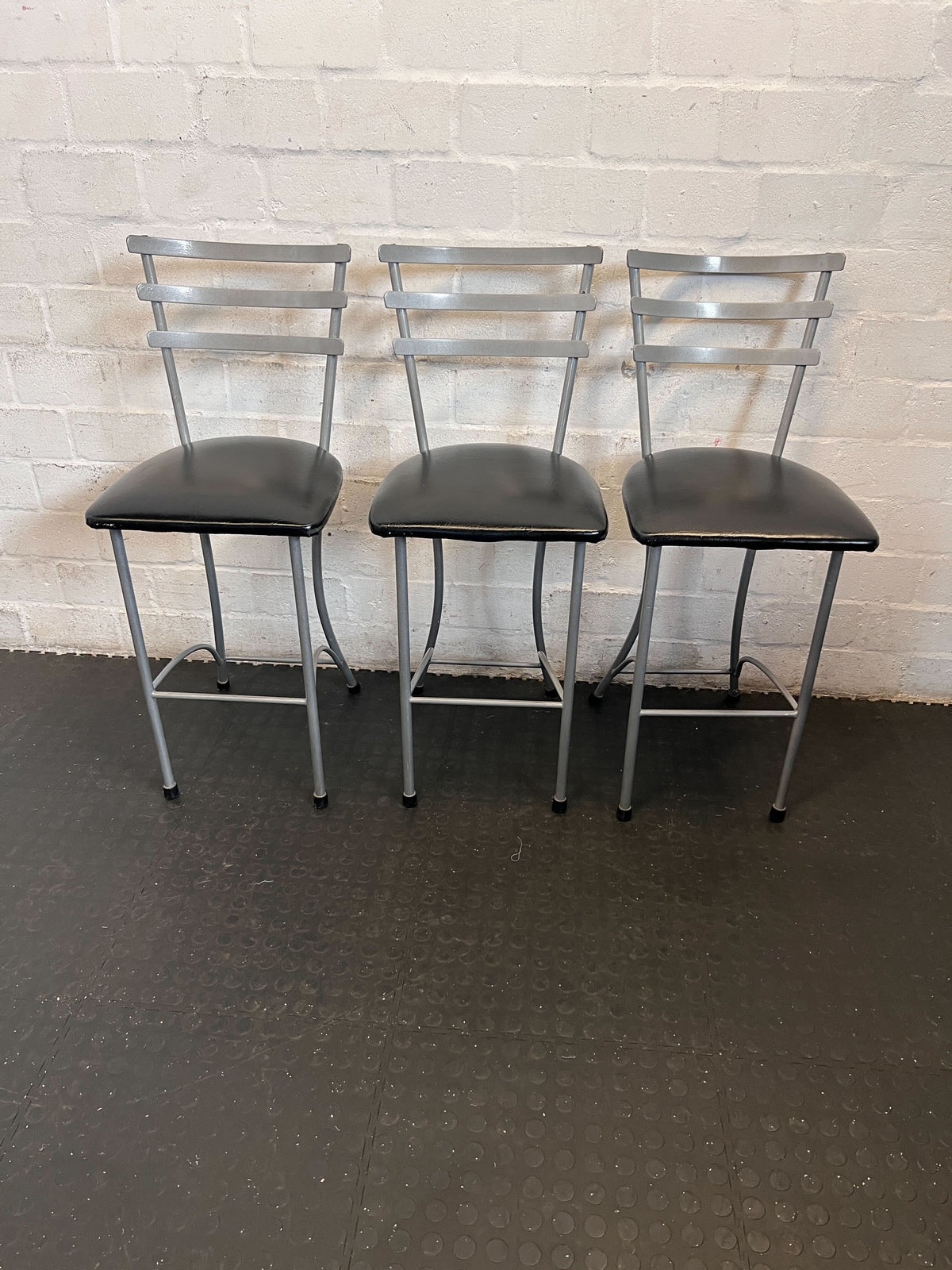 Modern Grey & Black Bar Stool