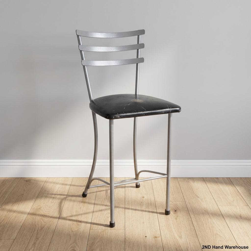 Modern Grey & Black Bar Stool