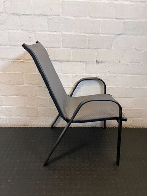 Modern Grey Mesh Outdoor Patio Chair