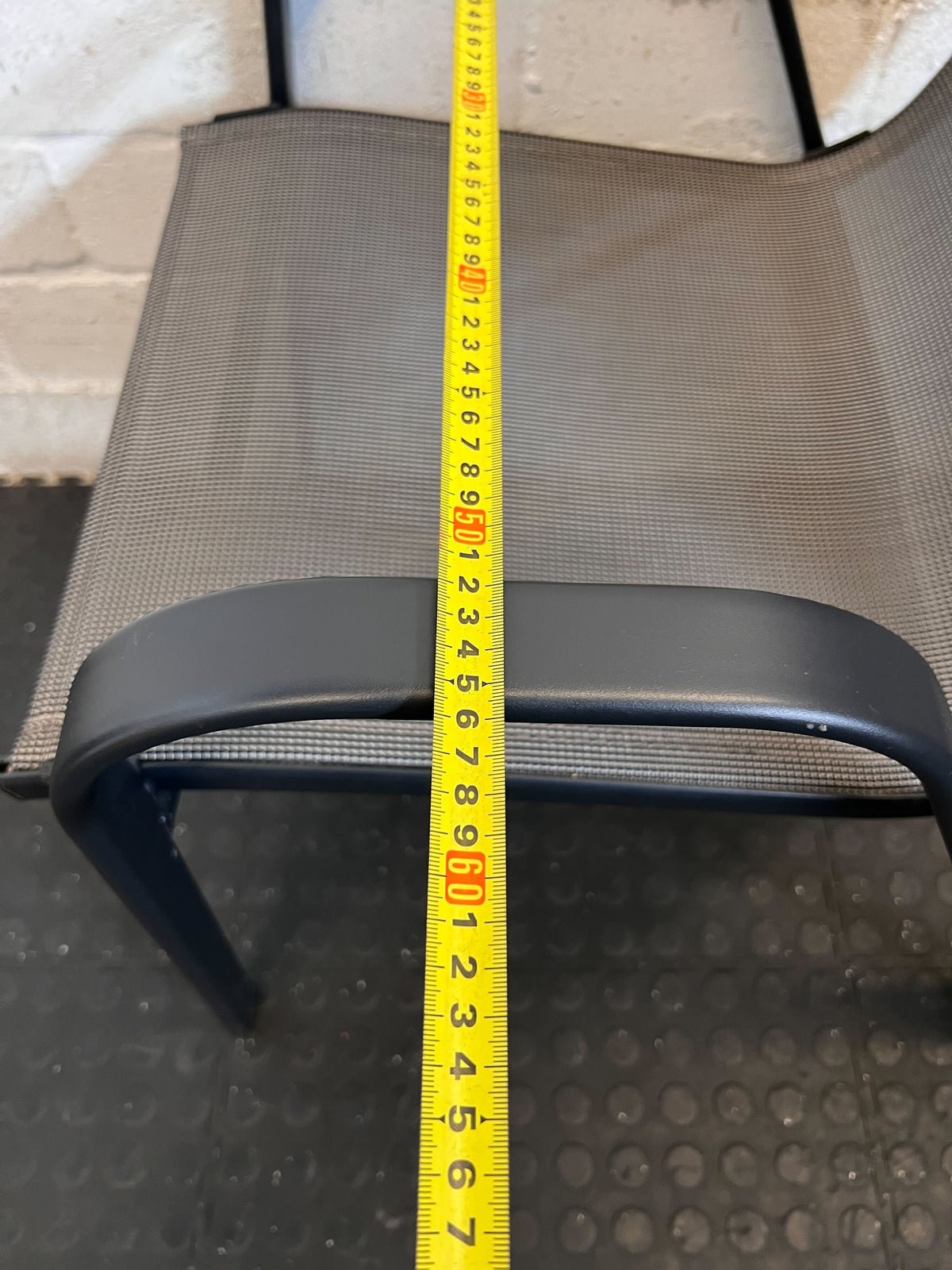 Modern Grey Mesh Outdoor Patio Chair