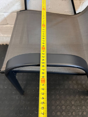 Modern Grey Mesh Outdoor Patio Chair