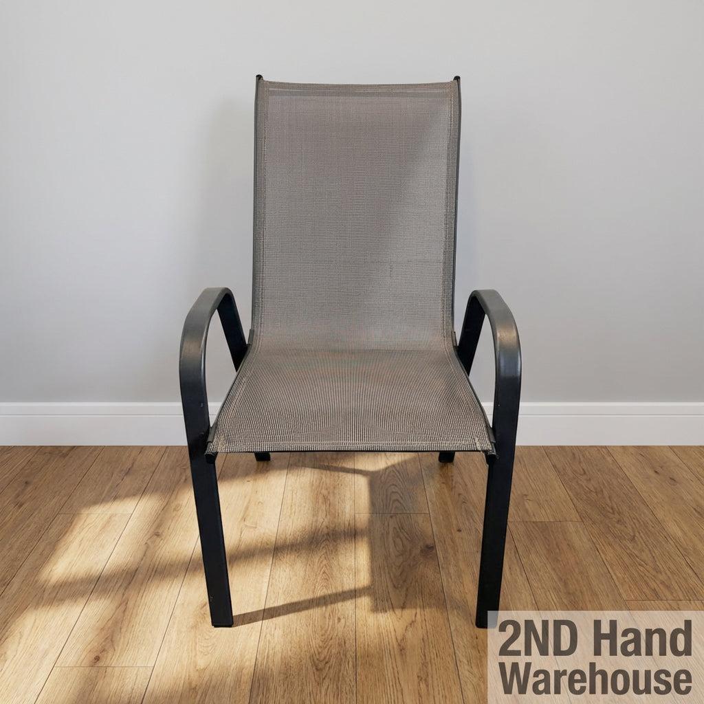 Modern Grey Mesh Outdoor Patio Chair