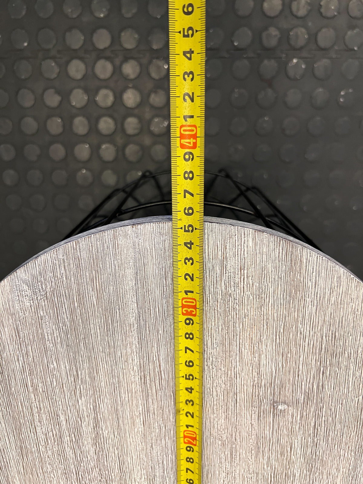 Modern Industrial Cage Side Table with Wood Top