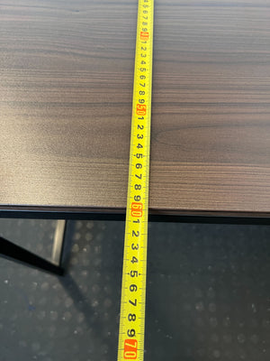 Modern Industrial Desk with Integrated Shelves