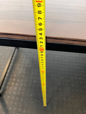 Modern Industrial Desk with Integrated Shelves