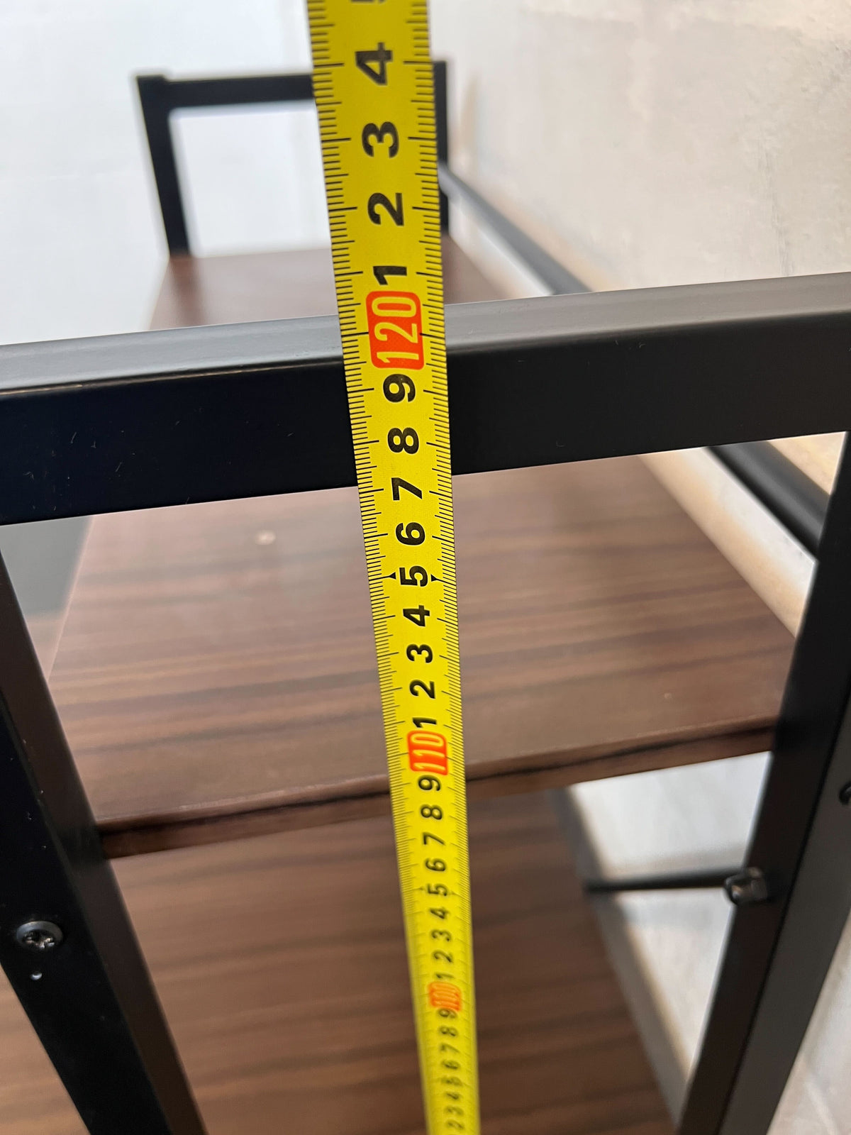 Modern Industrial Desk with Integrated Shelves