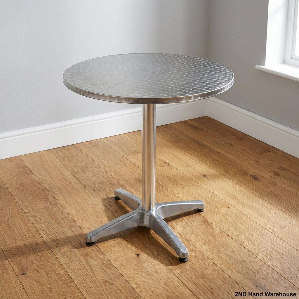 Modern Industrial Round High-Top Table ✨ - 2ndhandwarehouse.com