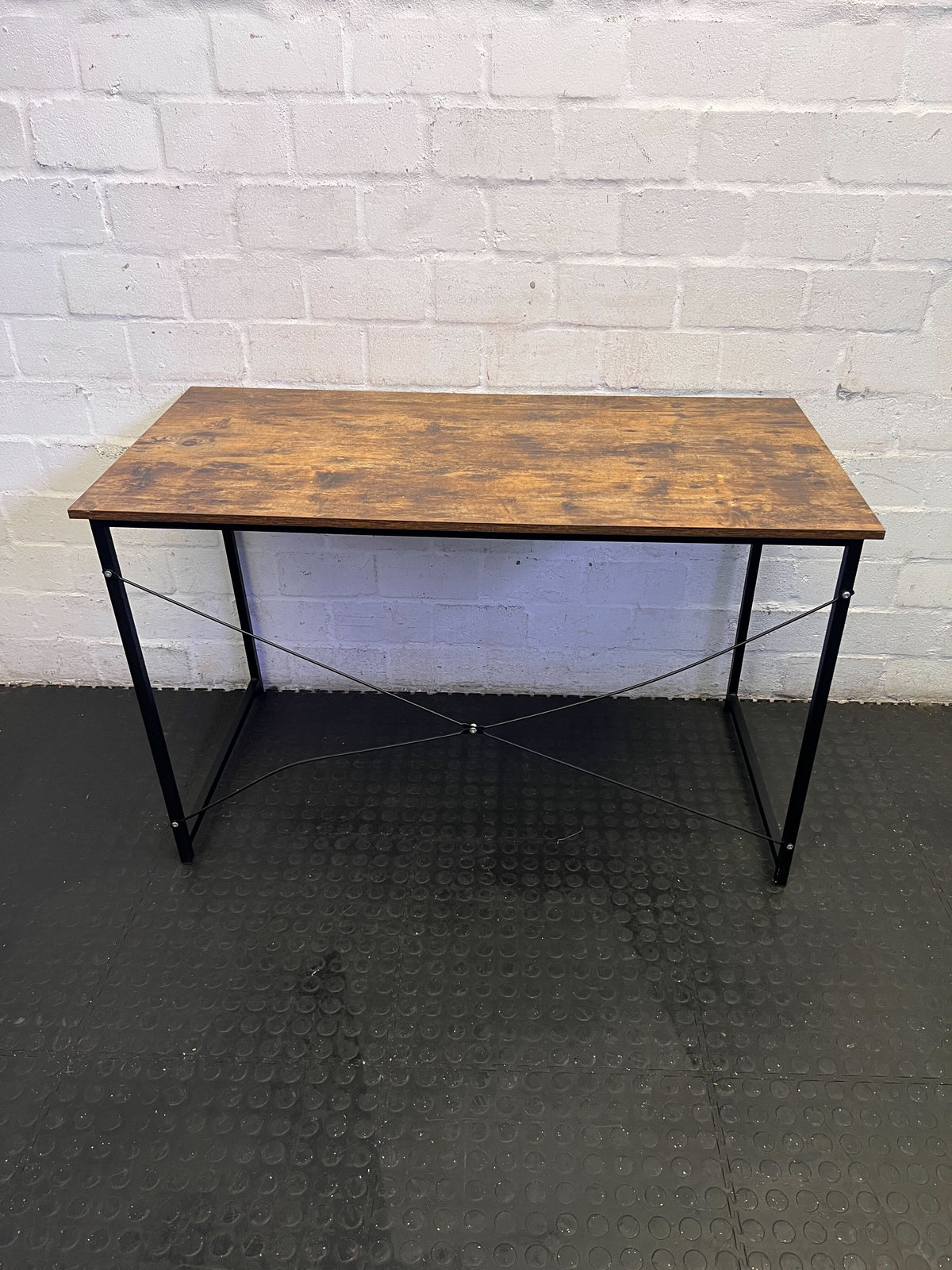 Modern Industrial Rustic Wood & Metal Desk