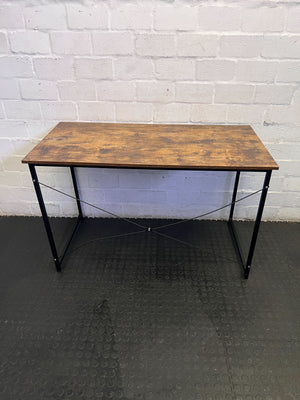 Modern Industrial Rustic Wood & Metal Desk