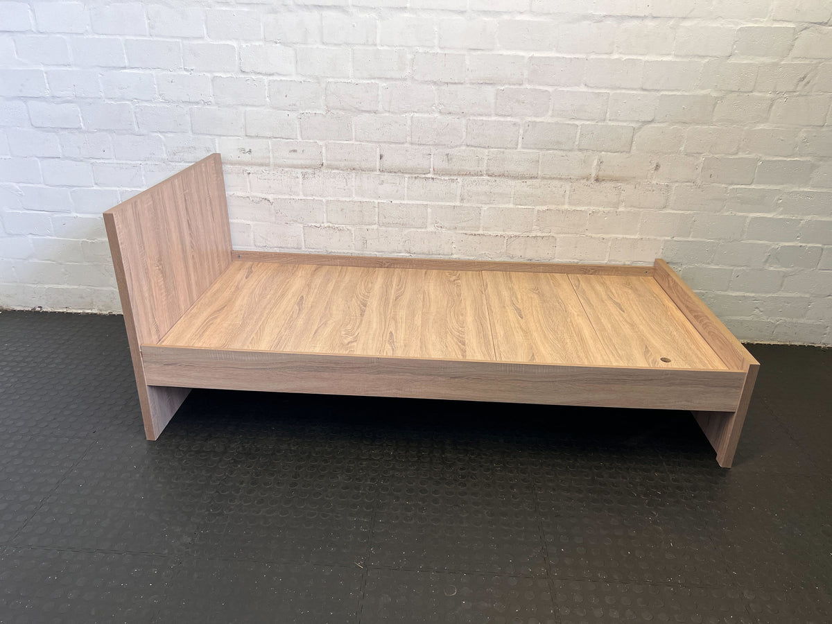 Modern Light Wood Single Bed Frame - Minor Wear - REDUCED