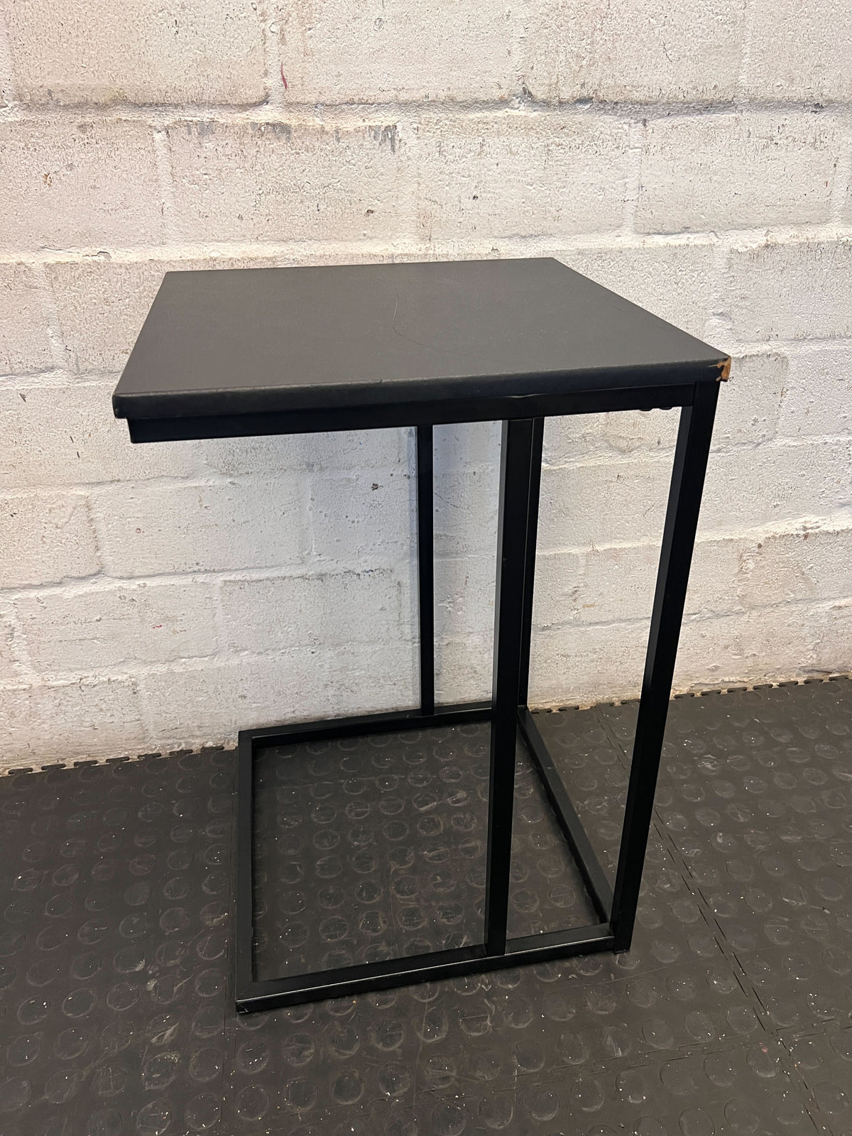 Modern Matte Black Square Side Table - 2ndhandwarehouse.com