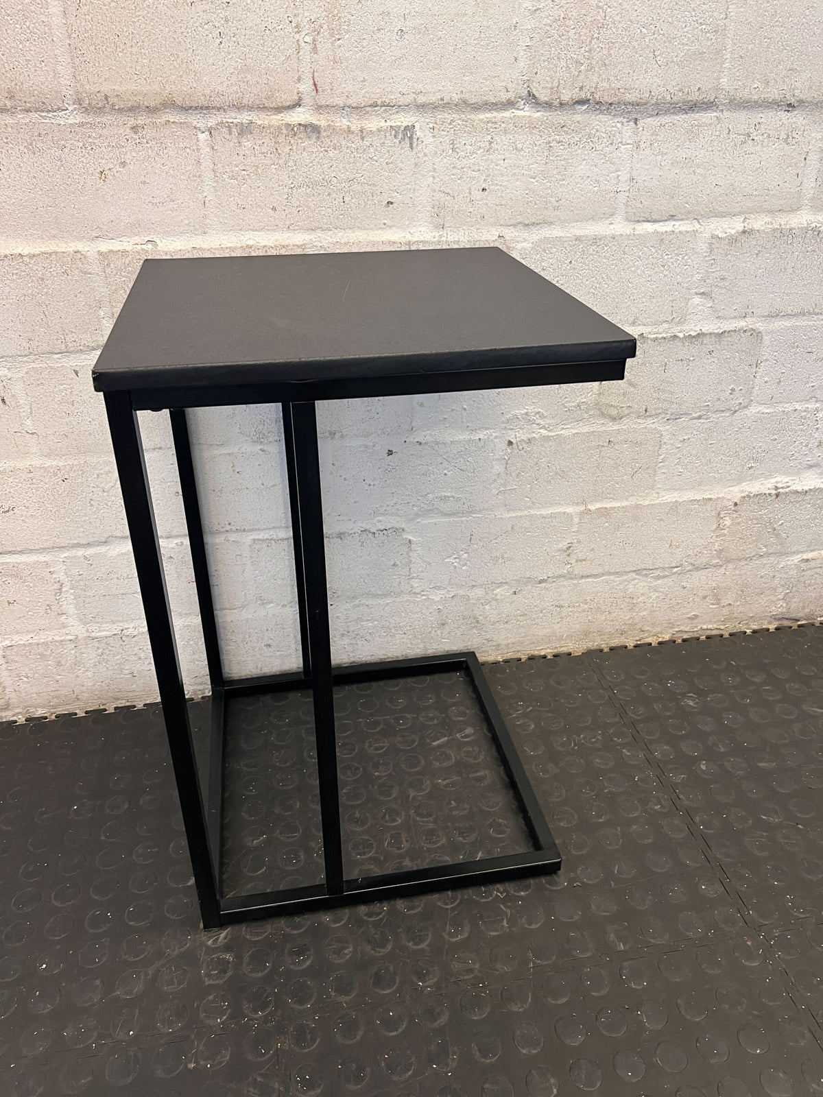 Modern Matte Black Square Side Table - 2ndhandwarehouse.com