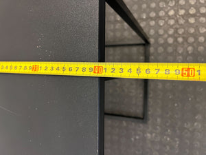 Modern Matte Black Square Side Table - 2ndhandwarehouse.com