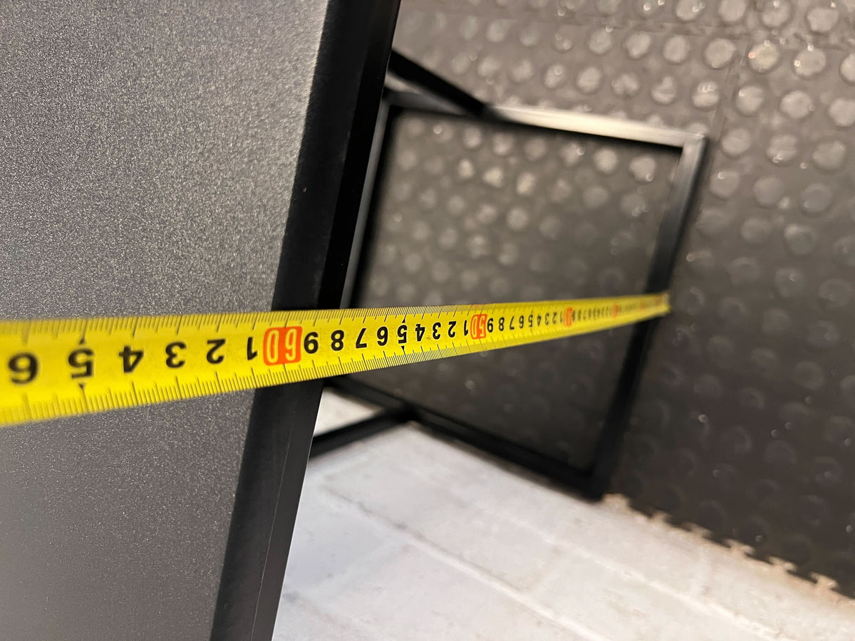 Modern Matte Black Square Side Table - 2ndhandwarehouse.com