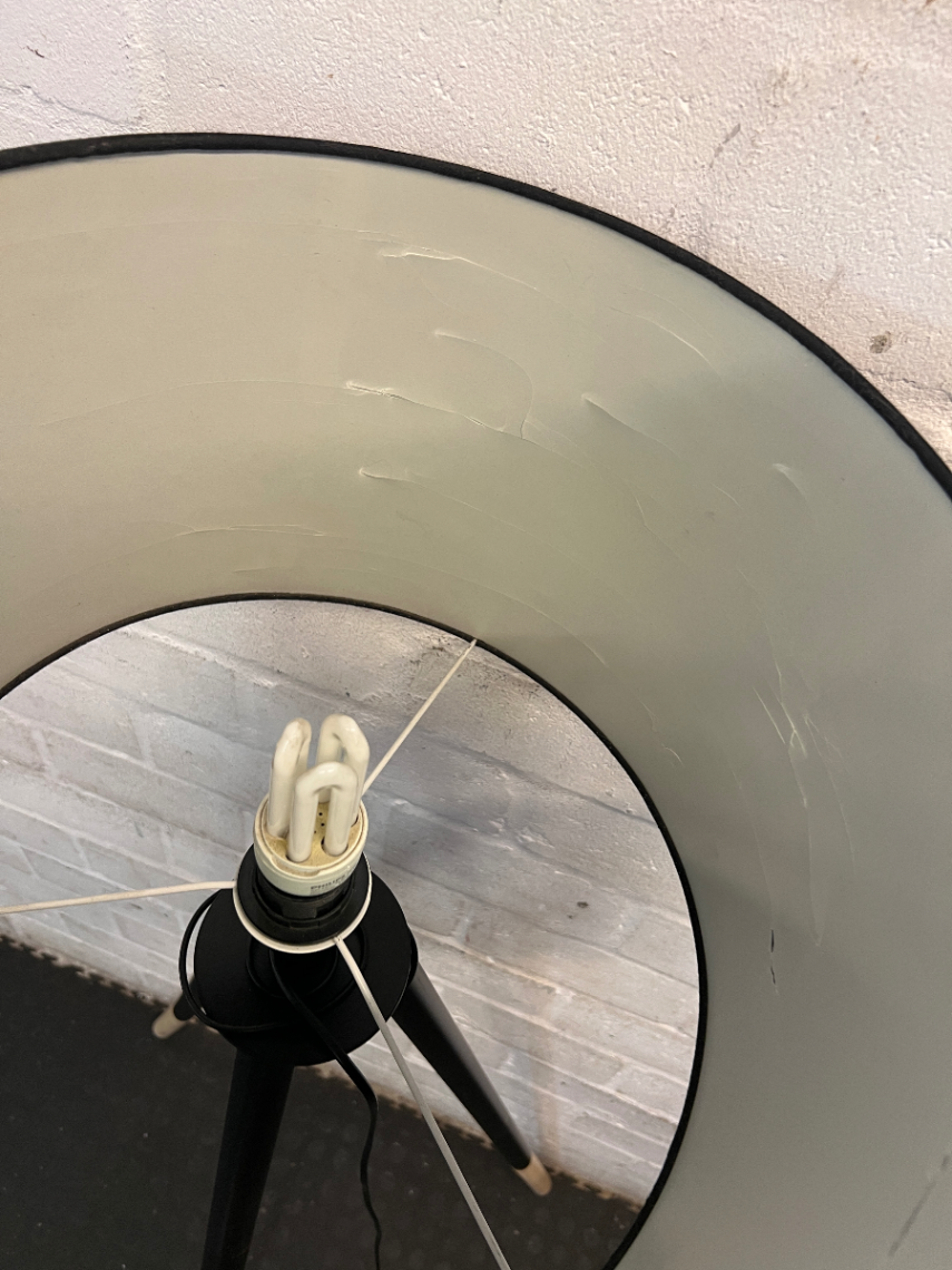 Modern Minimalist Tripod Floor Lamp with Black Shade - 2ndhandwarehouse.com