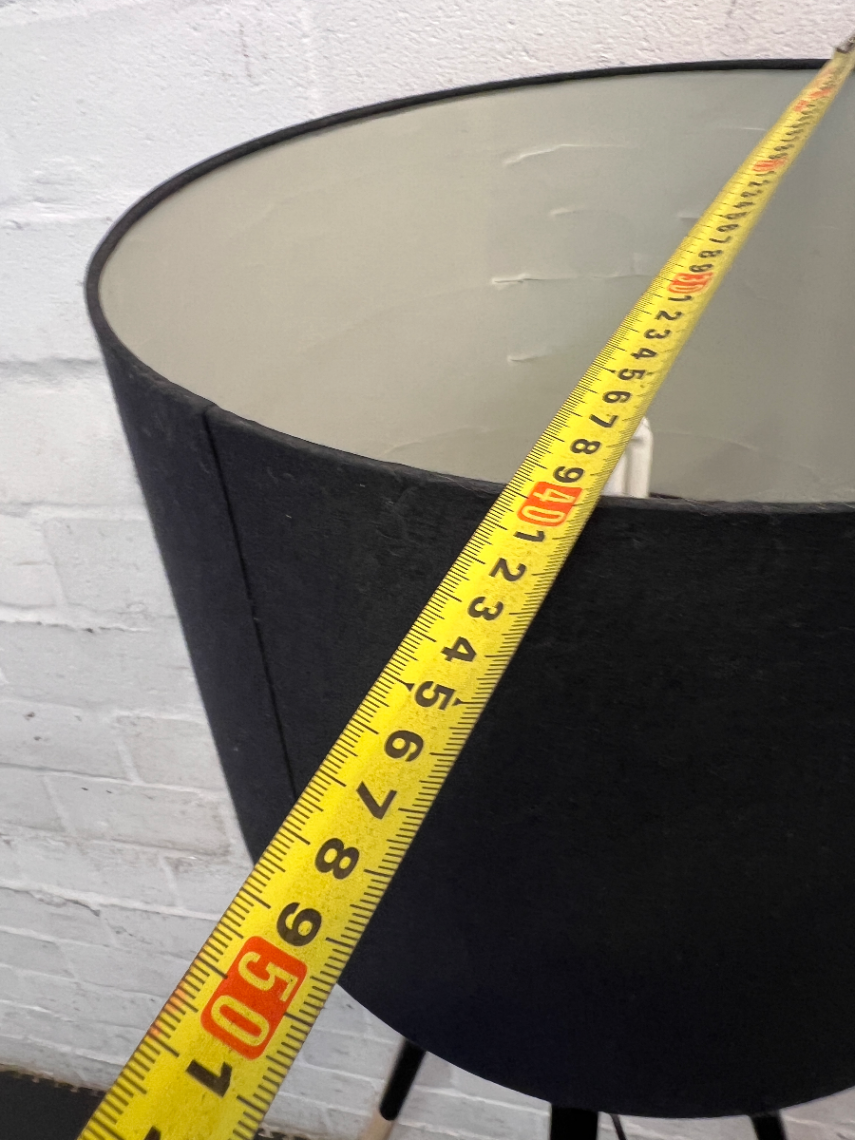 Modern Minimalist Tripod Floor Lamp with Black Shade - 2ndhandwarehouse.com
