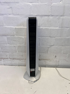 Modern Silver Tower Fan with Remote Control – Minor Scratches