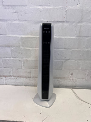 Modern Silver Tower Fan with Remote Control – Minor Scratches