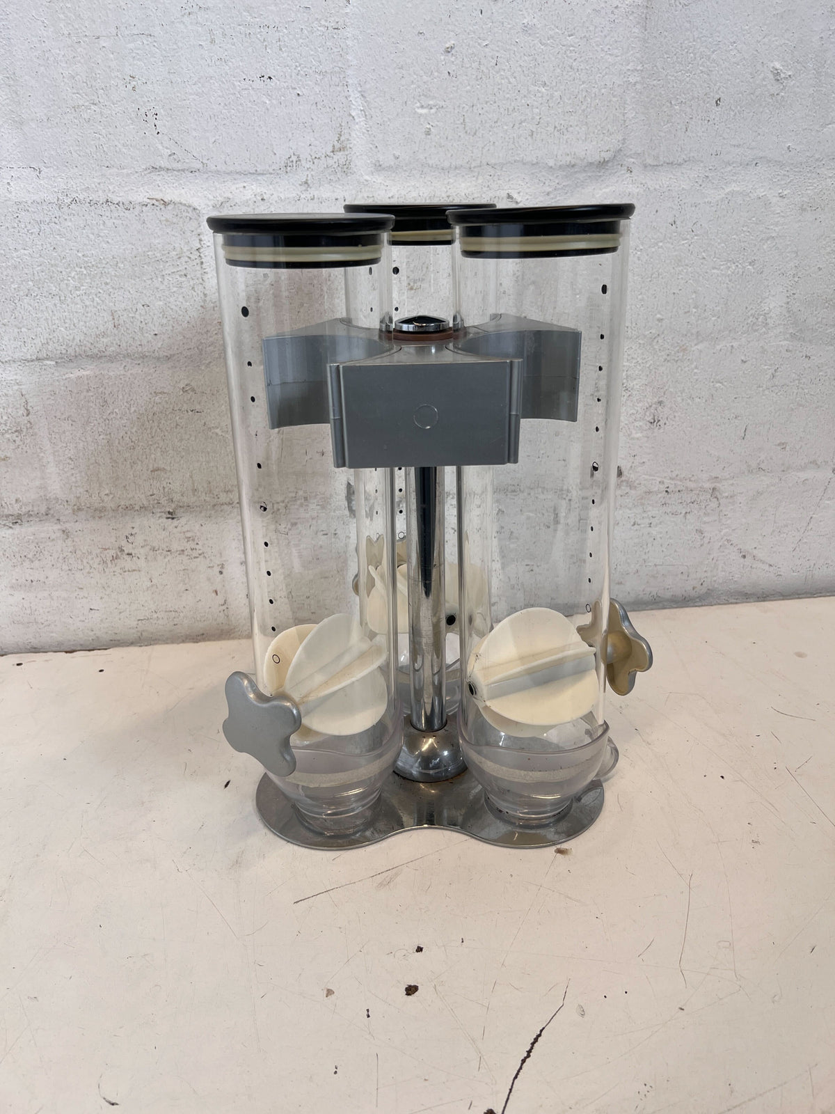 Modern Triple Cereal & Dry Food Dispenser