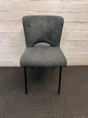 Modern Upholstered Dining Chair in Charcoal Grey - 2ndhandwarehouse.com