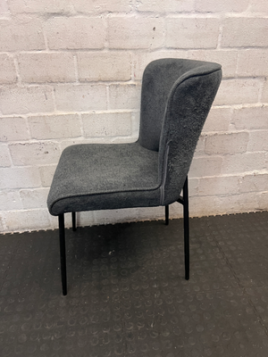 Modern Upholstered Dining Chair in Charcoal Grey - 2ndhandwarehouse.com