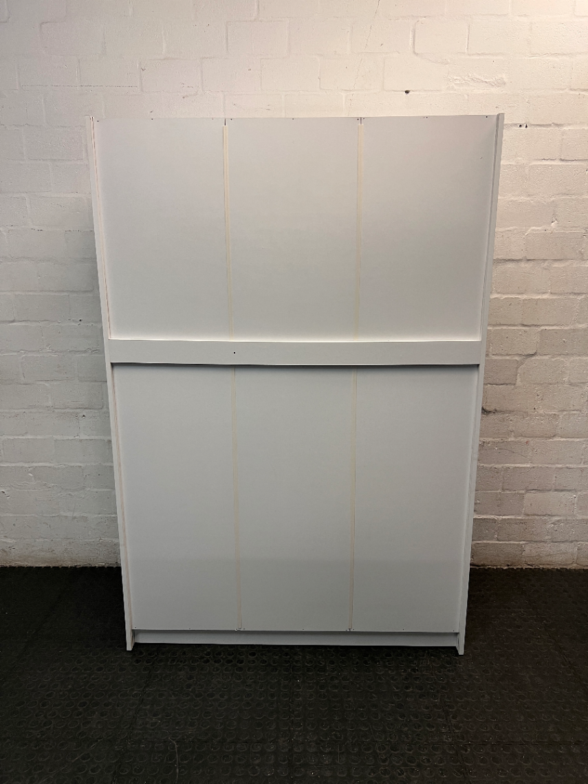 Modern White Three-Door Wardrobe