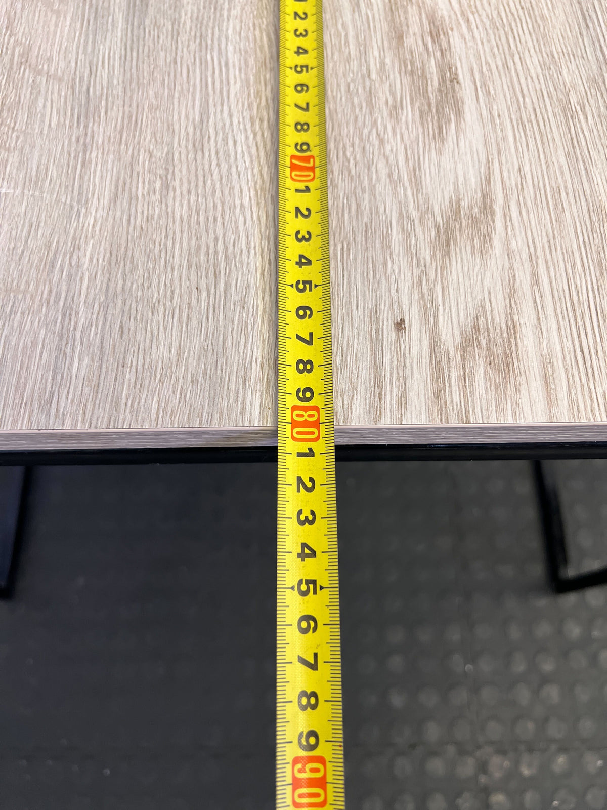 Modern Wood-Look & Metal Accent Table