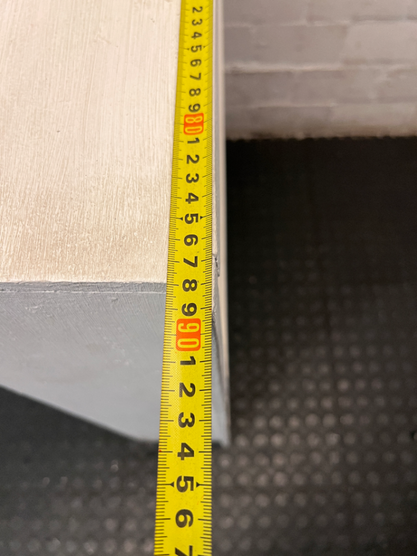 Narrow White 3-Shelf Bookshelf from Builders — Fair Used C - 2ndhandwarehouse.com