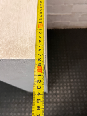 Narrow White 3-Shelf Bookshelf from Builders — Fair Used C - 2ndhandwarehouse.com
