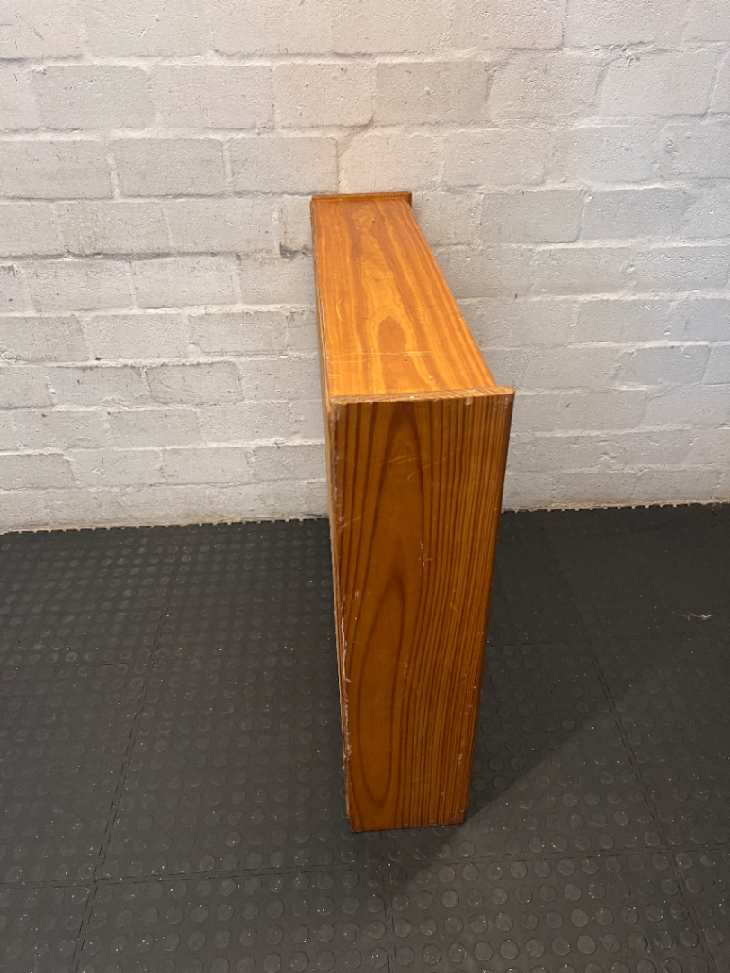 Natural Wood 3-Tier Bookshelf - Heavy Surface Wear & Marks - 2ndhandwarehouse.com