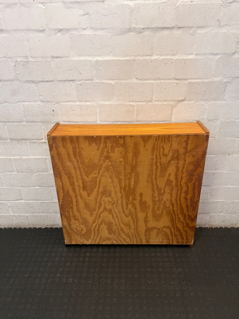 Natural Wood 3-Tier Bookshelf - Heavy Surface Wear & Marks - 2ndhandwarehouse.com