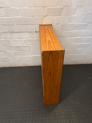 Natural Wood 3-Tier Bookshelf - Heavy Surface Wear & Marks - 2ndhandwarehouse.com