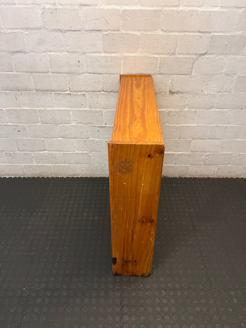 Natural Wood 3-Tier Bookshelf - Heavy Surface Wear & Marks - 2ndhandwarehouse.com