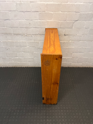 Natural Wood 3-Tier Bookshelf - Heavy Surface Wear & Marks - 2ndhandwarehouse.com