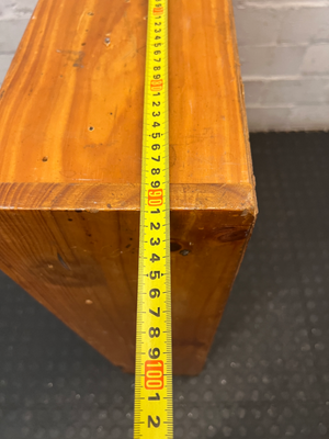 Natural Wood 3-Tier Bookshelf - Heavy Surface Wear & Marks - 2ndhandwarehouse.com