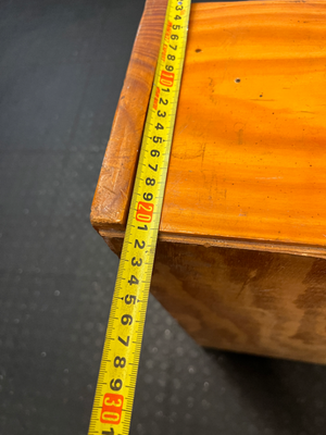 Natural Wood 3-Tier Bookshelf - Heavy Surface Wear & Marks - 2ndhandwarehouse.com