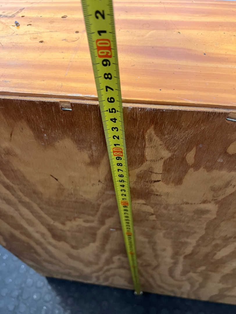 Natural Wood 3-Tier Bookshelf - Heavy Surface Wear & Marks - 2ndhandwarehouse.com