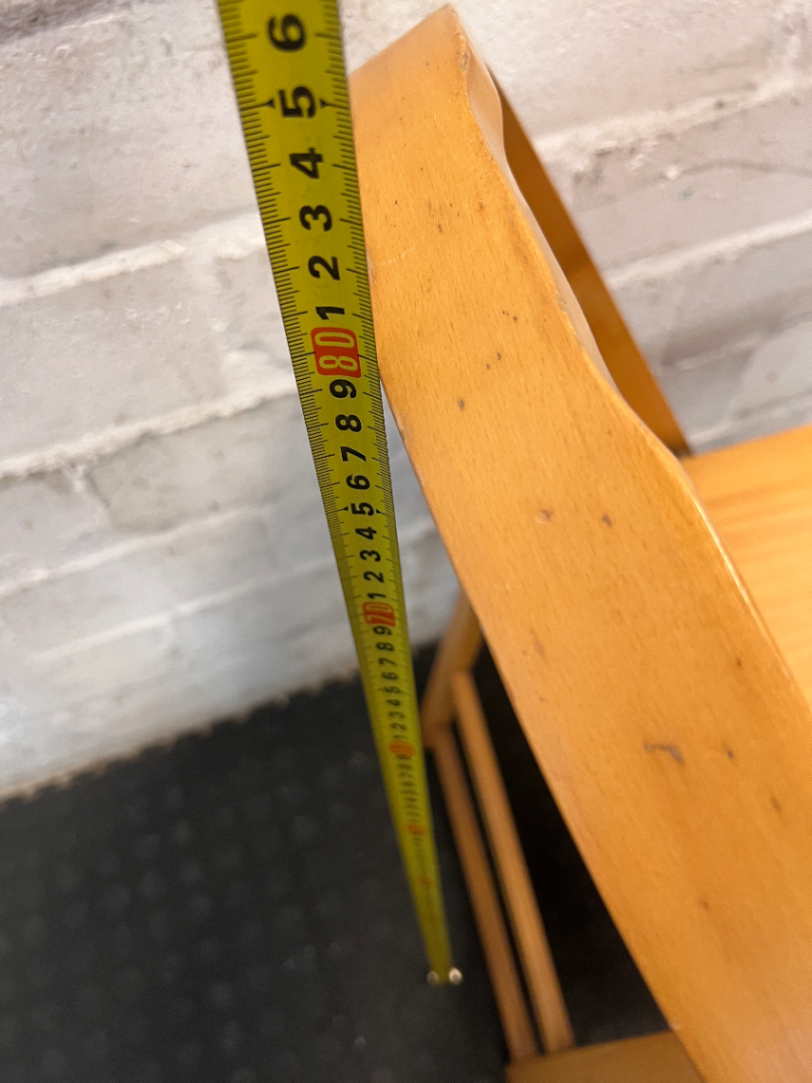 Natural Wood Folding Chair - Excellent Condition - 2ndhandwarehouse.com