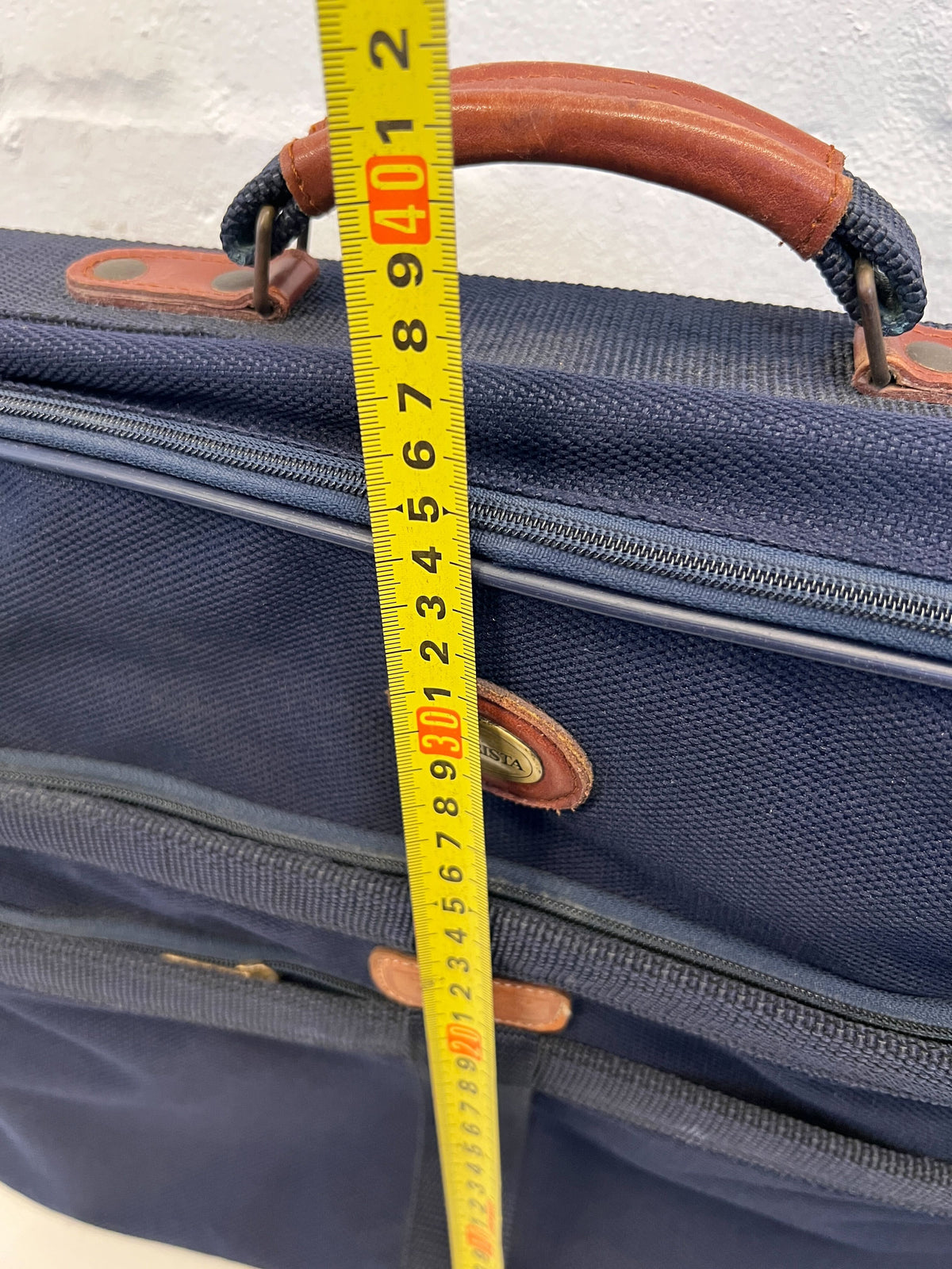 Navy Blue Meridian Laptop Bag with Minor Wear for Professionals
