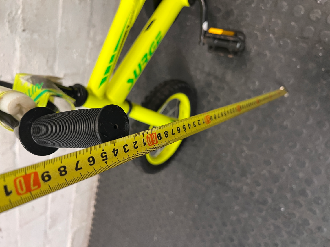 Neon Yellow Surge Kids Bicycle with Training Wheel — Very Good Condition