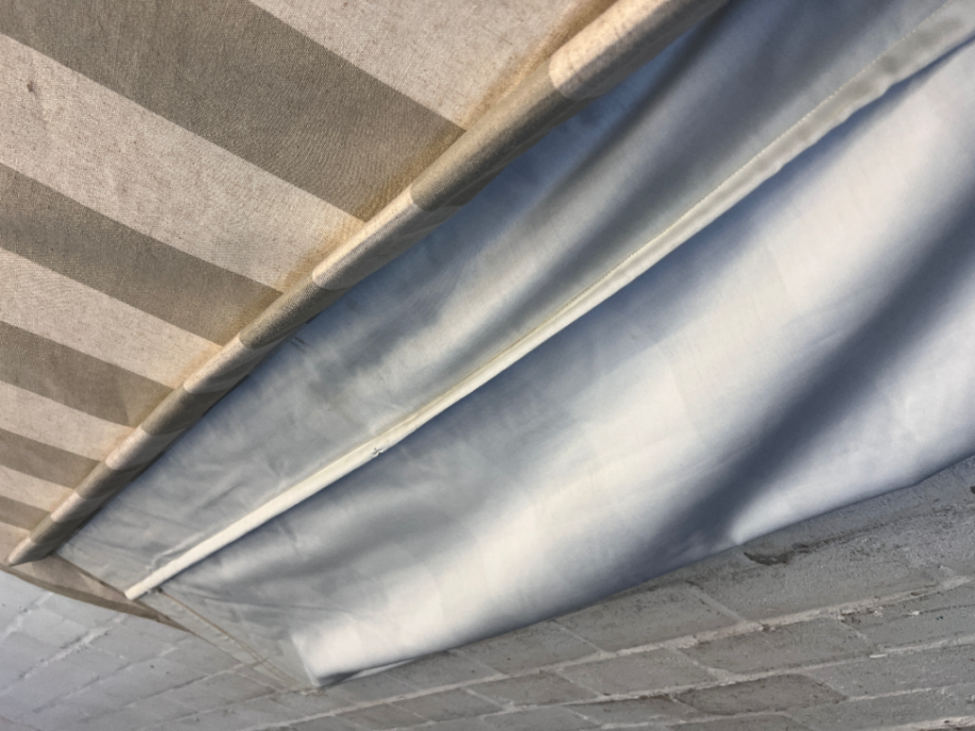 Neutral Striped Roman Blind Window Covering - 2ndhandwarehouse.com