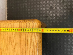 Oak Wood Square Side Table — Used; Fair C - 2ndhandwarehouse.com