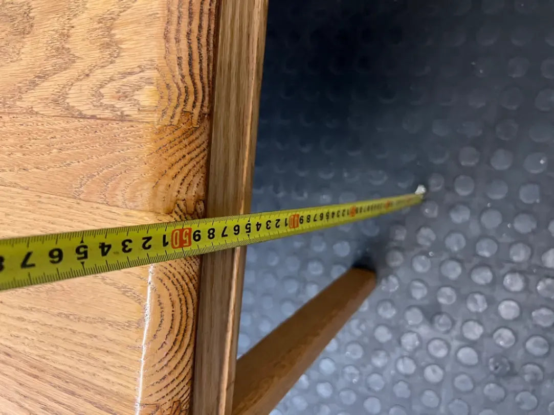 Oak Wood Square Side Table — Used; Fair C - 2ndhandwarehouse.com