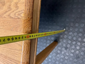 Oak Wood Square Side Table — Used; Fair C - 2ndhandwarehouse.com